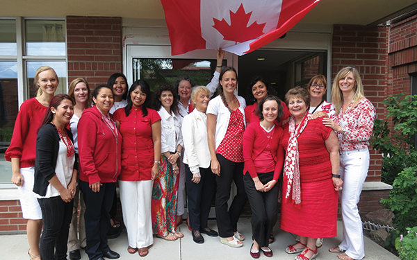 Staff on Canada Day